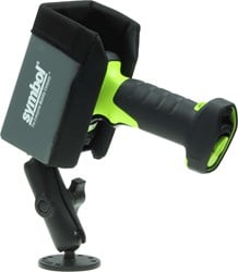 Holder for industrial barcode scanners