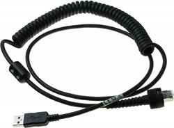 USB cable coiled 3.60 m IP67 for Datalogic PowerScan 9600