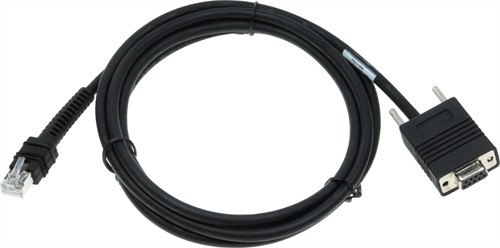 Serial cable straight industrial 2.00m for Zebra barcode scanners
