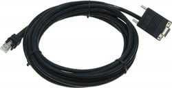 Serial cable straight industrial 4.60m for Zebra barcode scanners