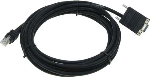 Serial cable straight industrial 4.60m for Zebra barcode scanners