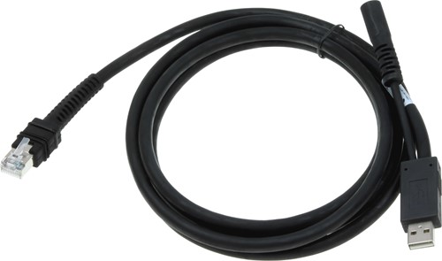 USB cable straight industrial 2.00m for Zebra barcode scanners