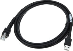 USB cable straight industrial 2.00m for Zebra barcode scanners