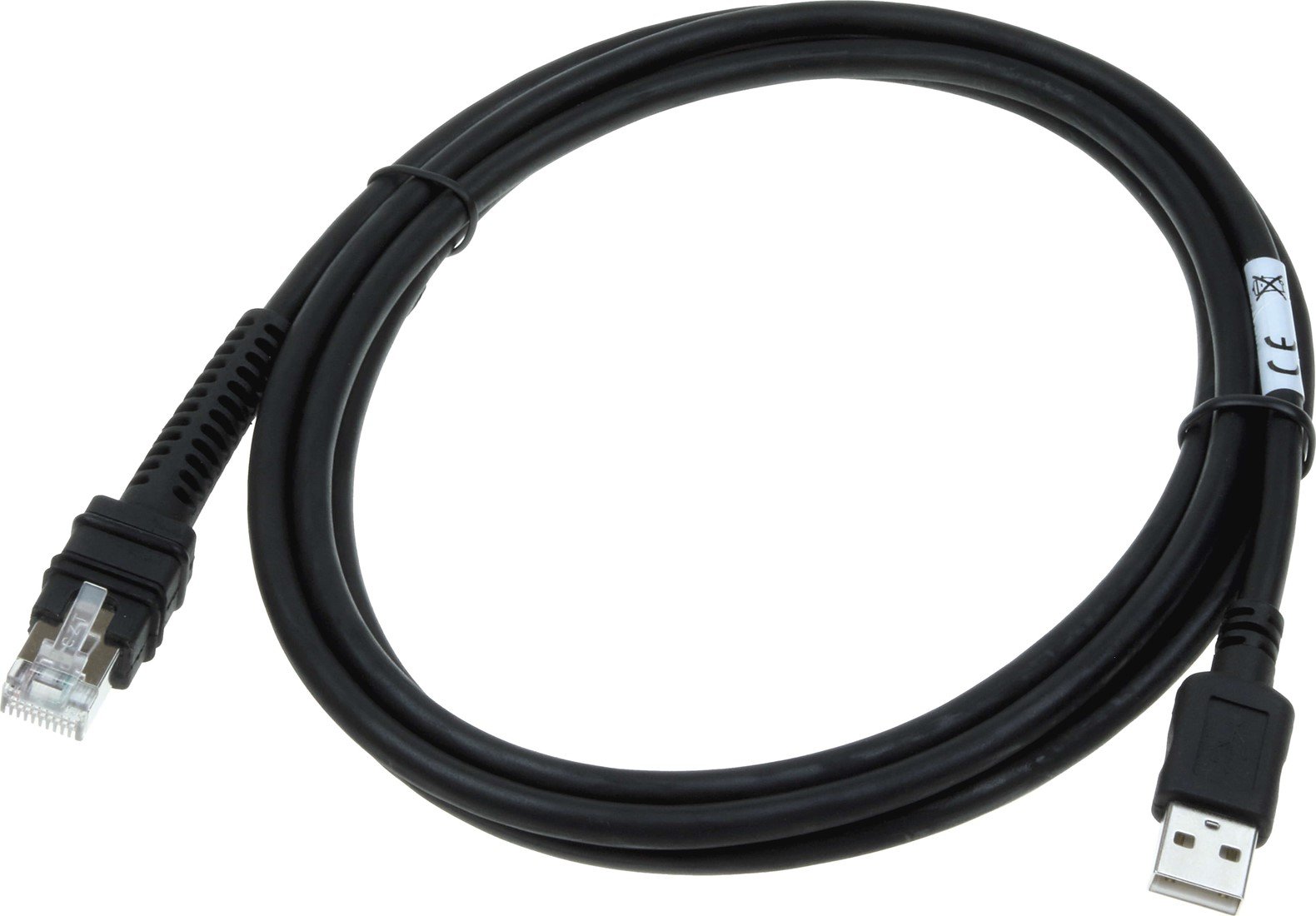 USB cable straight industrial 2.00m for Zebra barcode scanners POSdata.eu