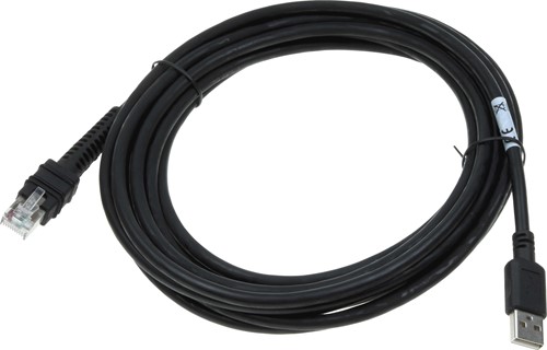 USB cable straight industrial 4.60m for Zebra barcode scanners