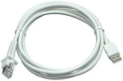 USB cable straight 2.00m white for Datalogic barcode scanners