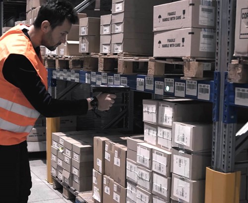 Datalogic Skorpio X5 Warehouse in use