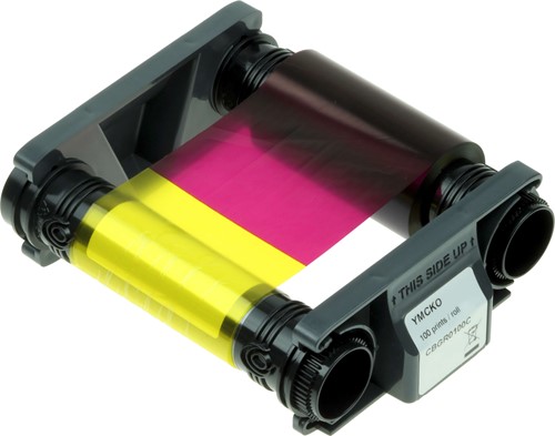 YMCKO Printer ribbon for Evolis Badgy 200 (100 prnt.)