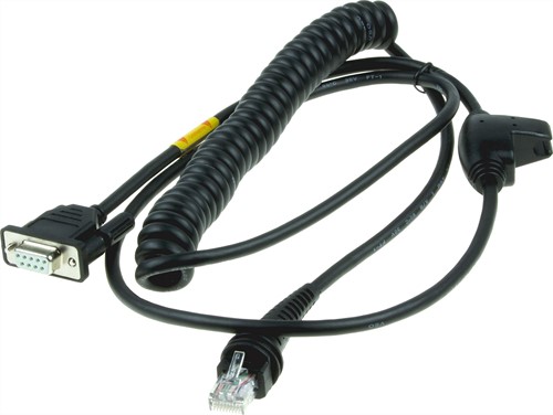 RS232 cable coiled 3.00m for Honeywell barcode scanners