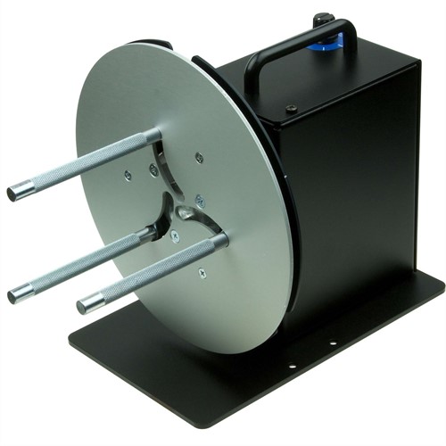 Labelmate Mini-CAT MC-11+ label rewinder with adjustable core holder