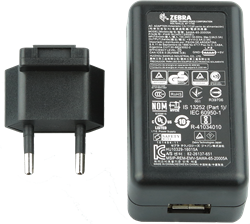 Power supply with USB connection for  EC30, MC34xx, MC93xx, RFD40, TCxx