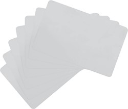 Zebra Premier 30 mil, 760 micron PVC Blank White Cards - Pack of 500