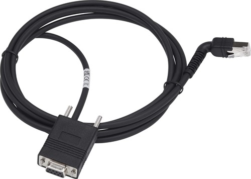 RS232 cable straight with angled plug for Zebra DS55 (7 ft.)