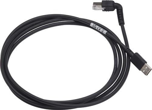 USB cable straight with angled plug for Zebra DS55 (7 ft.)