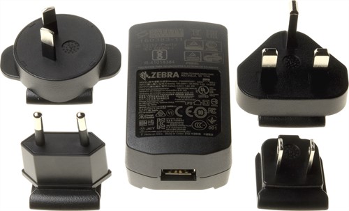 Power supply with USB connection for Zebra CR2278