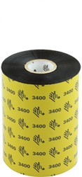Zebra 3400 Wax/Resin ribbon 102mm x 450m