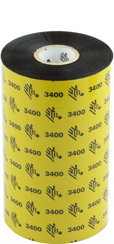 Zebra 3400 Wax/Resin ribbon 131mm x 450m