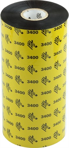 Zebra 3400 Wax/Resin ribbon 220mm x 450m