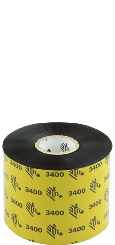 Zebra 3400 Wax/Resin ribbon 60mm x 450m