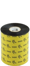 Zebra 3400 Wax/Resin ribbon 89mm x 450m