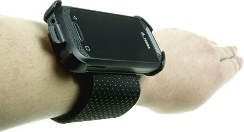 Zebra EC30 Wrist Holder on arm