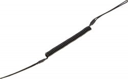 Coiled tether for stylus