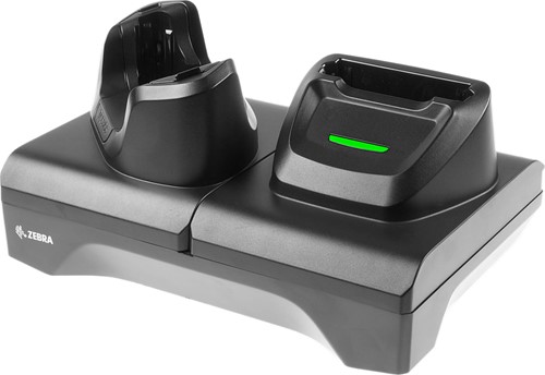 Charge and communication cradle with power supply for Zebra TC53, TC58